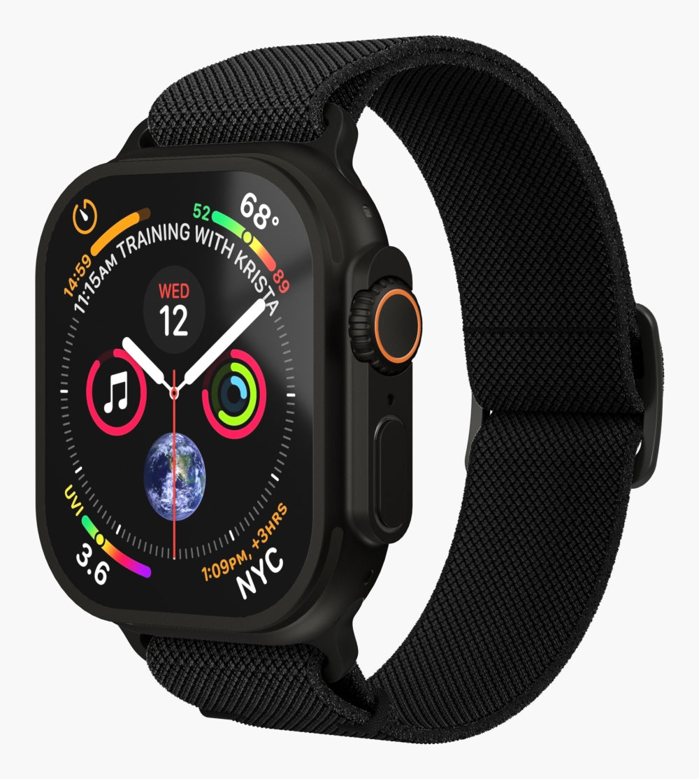 Vonmählen Classic Nylon Loop – Armband – für Apple Watch Ultra, Schwarz, One Size, Nylon