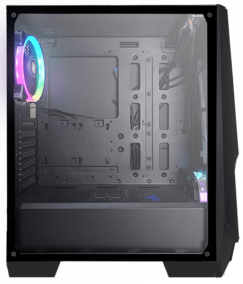 Xilence Xilent Blast X505.ARGB – PC-Gehäuse (Midi-Tower), Schwarz, 2×ARGB Lüfter, 2×USB 3.0, GPU bis 315 mm
