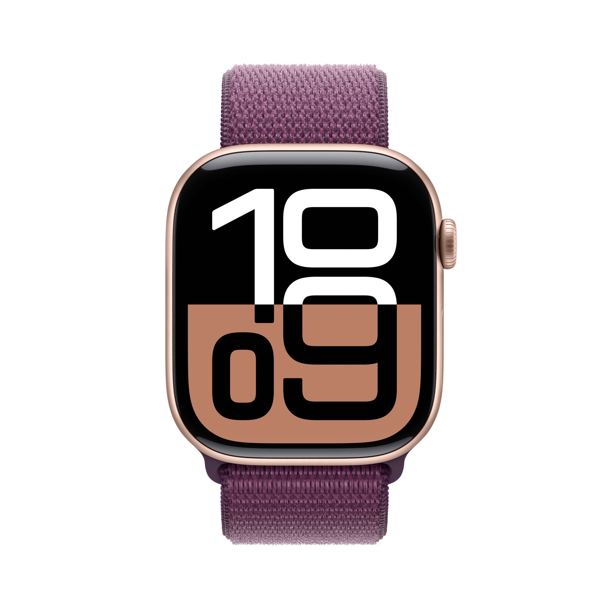 Apple Watch S10 – Smartwatch – 46 mm, LTE, OLED, 50 m, Roségold, Pflaume, Sport Loop