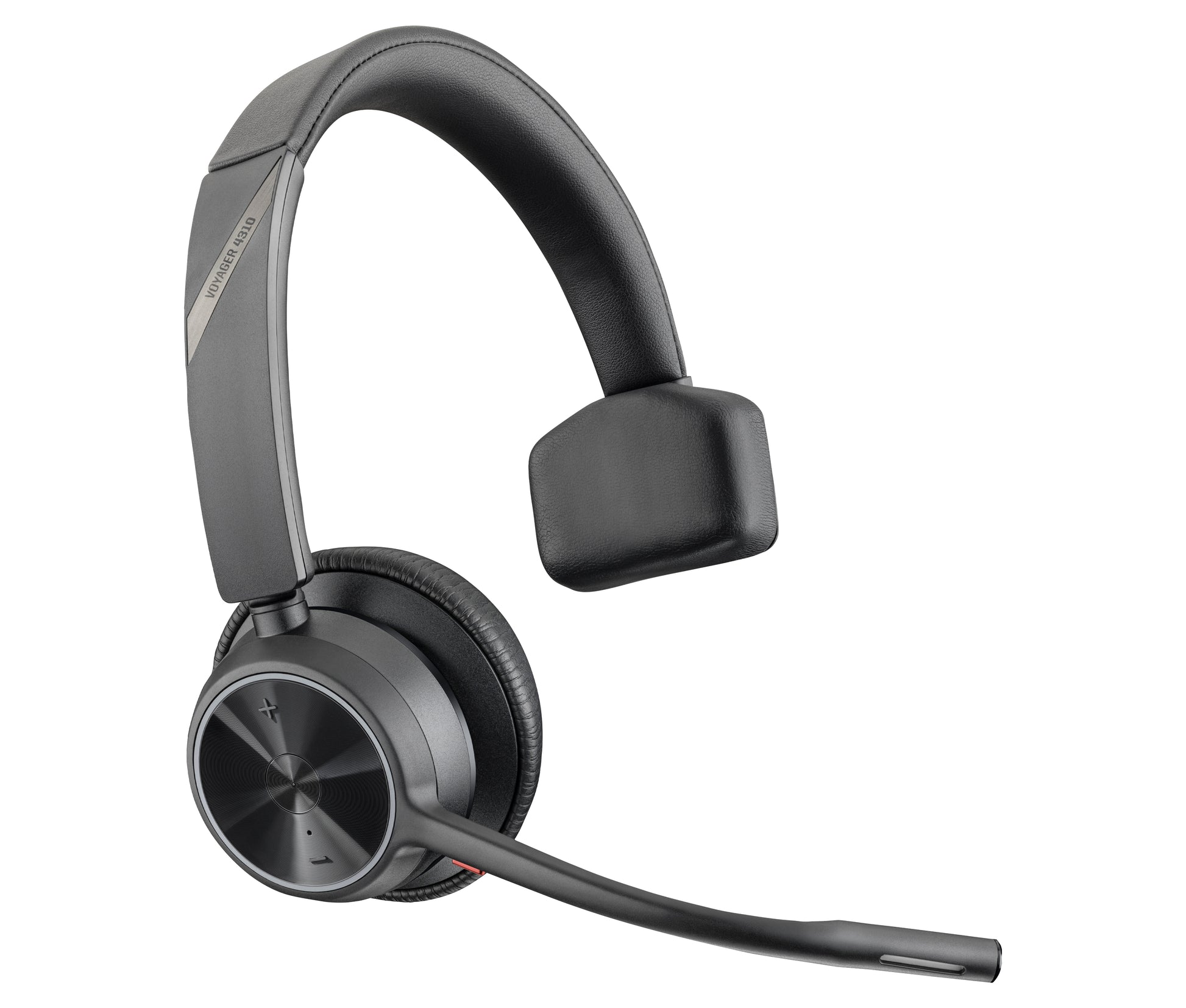 Poly Voyager 4310 UC – Mono Headset – Bluetooth 5.2, USB-A Empfänger – Schwarz – für PC/Mac – bis 24 h