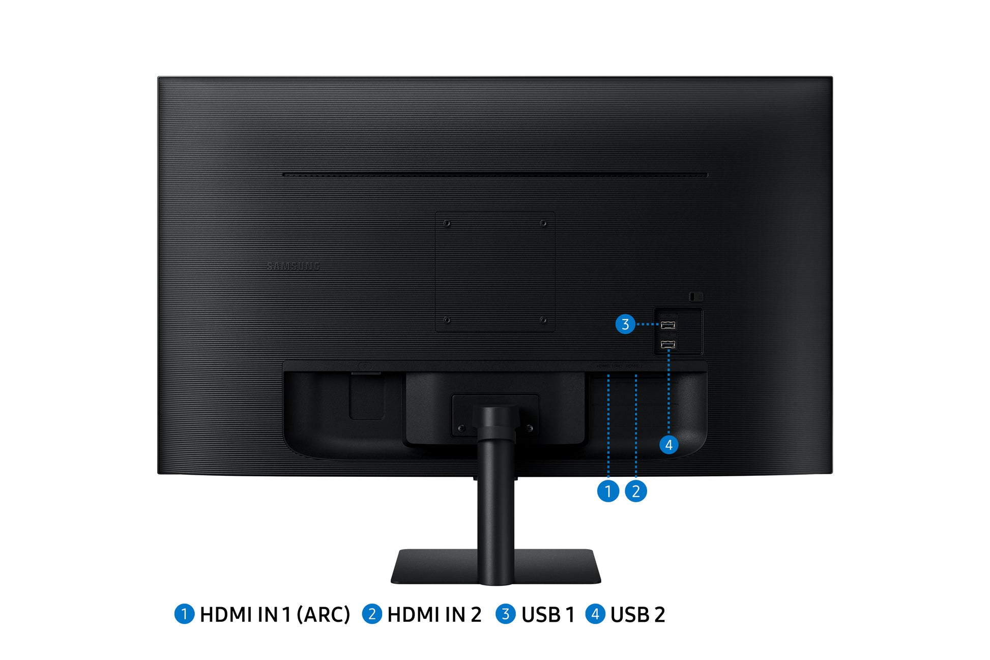 Samsung M50D – Monitor, 27", 1920 × 1080 (Full HD), LED, Schwarz