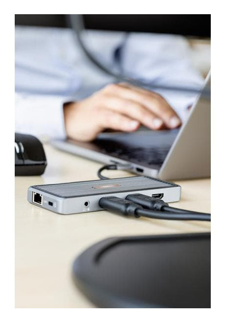 ONIT F01354 Dockingstation – USB-C, 2× DP, 1× HDMI, 4× USB-A, 3,5 mm, 100 W PD, GbE, für Windows/Mac/ChromeOS
