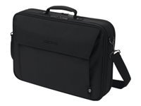 DICOTA Notebook-Tasche bis 17,3" – Trolley-Band, abnehmbarer Schultergurt – Schwarz