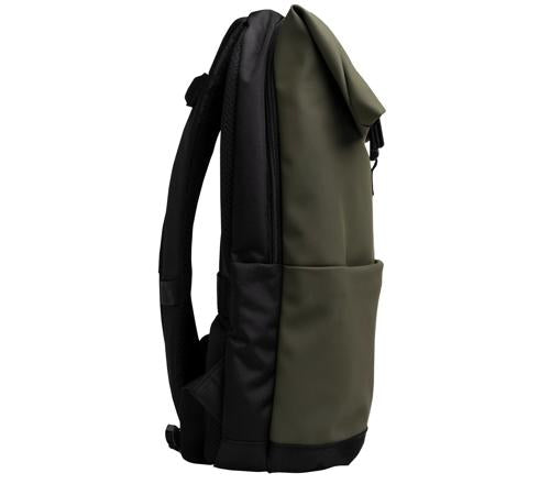 Exacompta Notebook-Rucksack EXACTIVE YOUNG – wasserabweisend, Polyurethan – Khaki, 370 × 460 × 160 mm