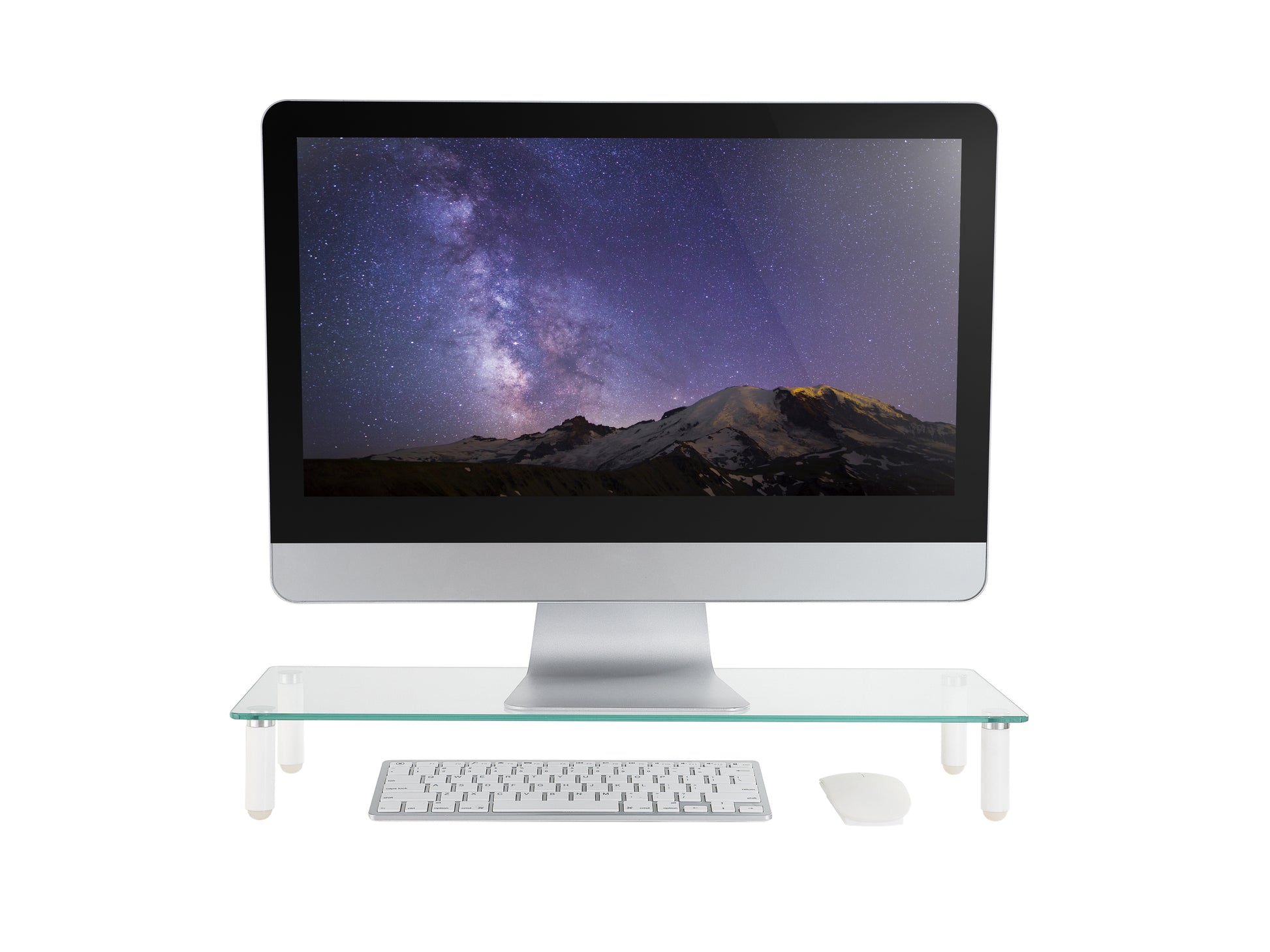 Equip 650882 – Monitor-Tischständer – freistehend – 1 Monitor – bis 20 kg/Monitor – Kabelmanagement, Transparent