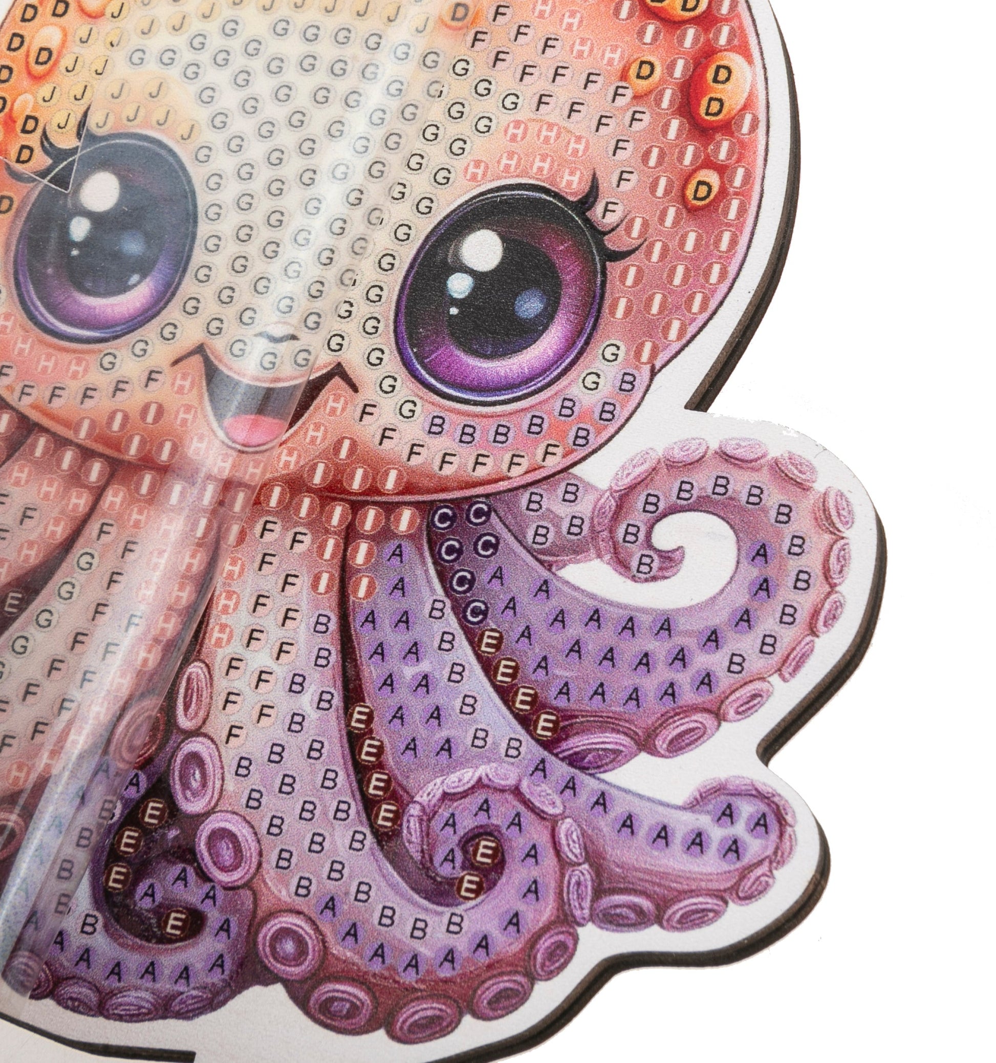 CRAFT Buddy Crystal Art Buddy – Bastelset – Oktopus – 11 cm – ab 6 Jahren