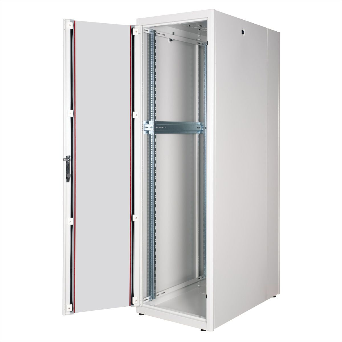 ROLINE Basic – 19" Netzwerkschrank 42U, IP20, abschliessbar, 600 × 1000 × 2010 mm, lichtgrau, Stahl