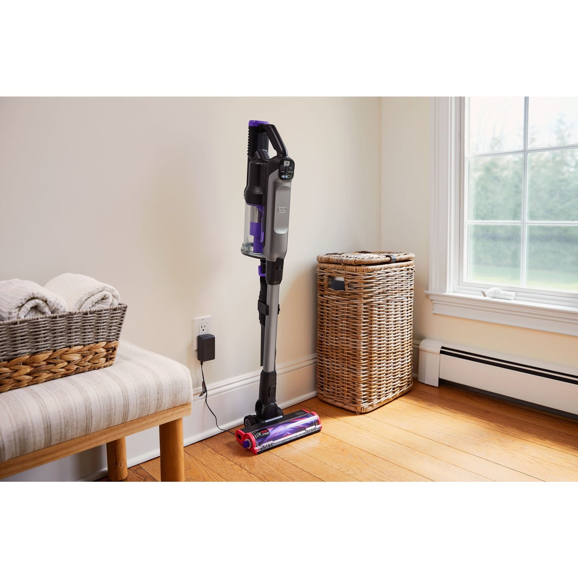 Black & Decker BLACK+DECKER Stielsauger BHFEA640WG – 4000 mAh, 0,8 l, Akkubetrieb, 2 Stufen