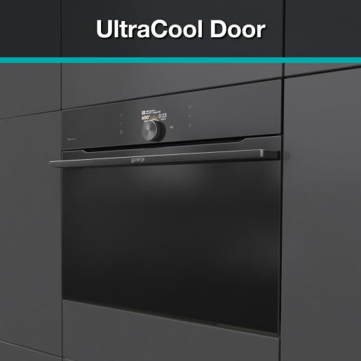 Gorenje Einbau-Mikrowelle BCM 4058 B – 50 l, Grill & Heissluft, 1000 W – Schwarz