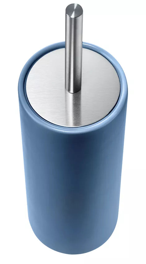 Diaqua WC-Bürstenset – Keramik, Indigo, bodenstehend, mit Deckel, H 39 cm, Ø 10,5 cm