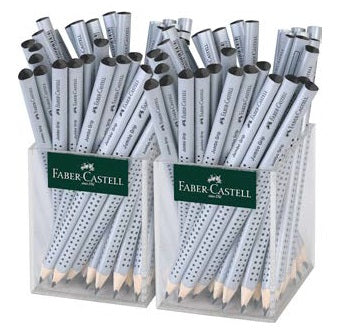 Faber-Castell Bleistift B – im Köcher, dreieckig, Soft-Grip-Zone, 72 Stück