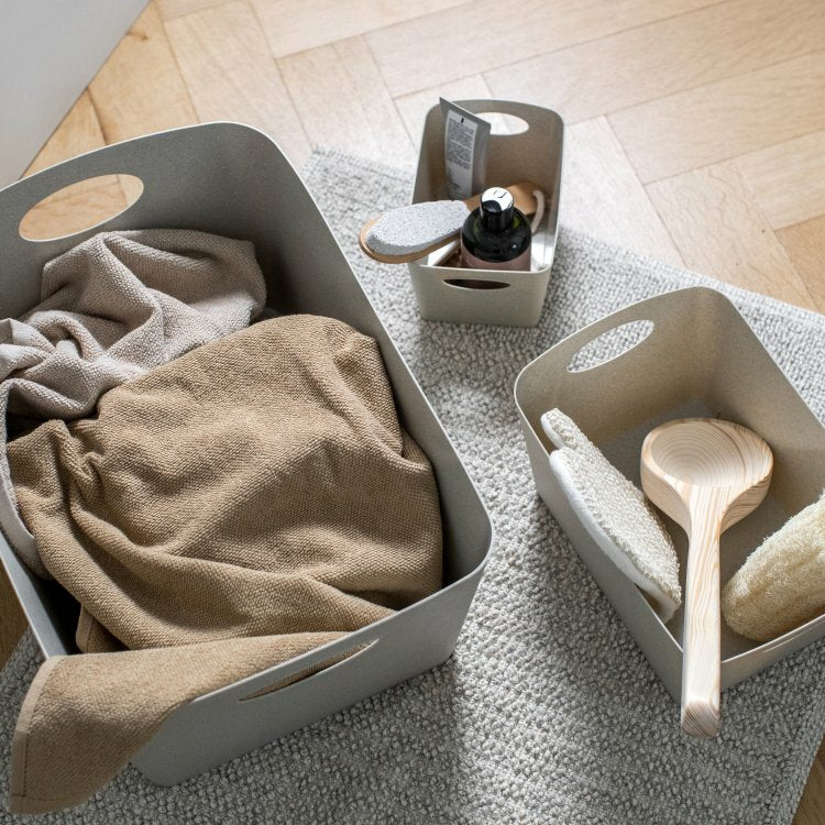 Koziol BOXXX M Aufbewahrungsbox 3,5 l – recycelbarer Kunststoff – weiss – 297 × 150 × 203 mm