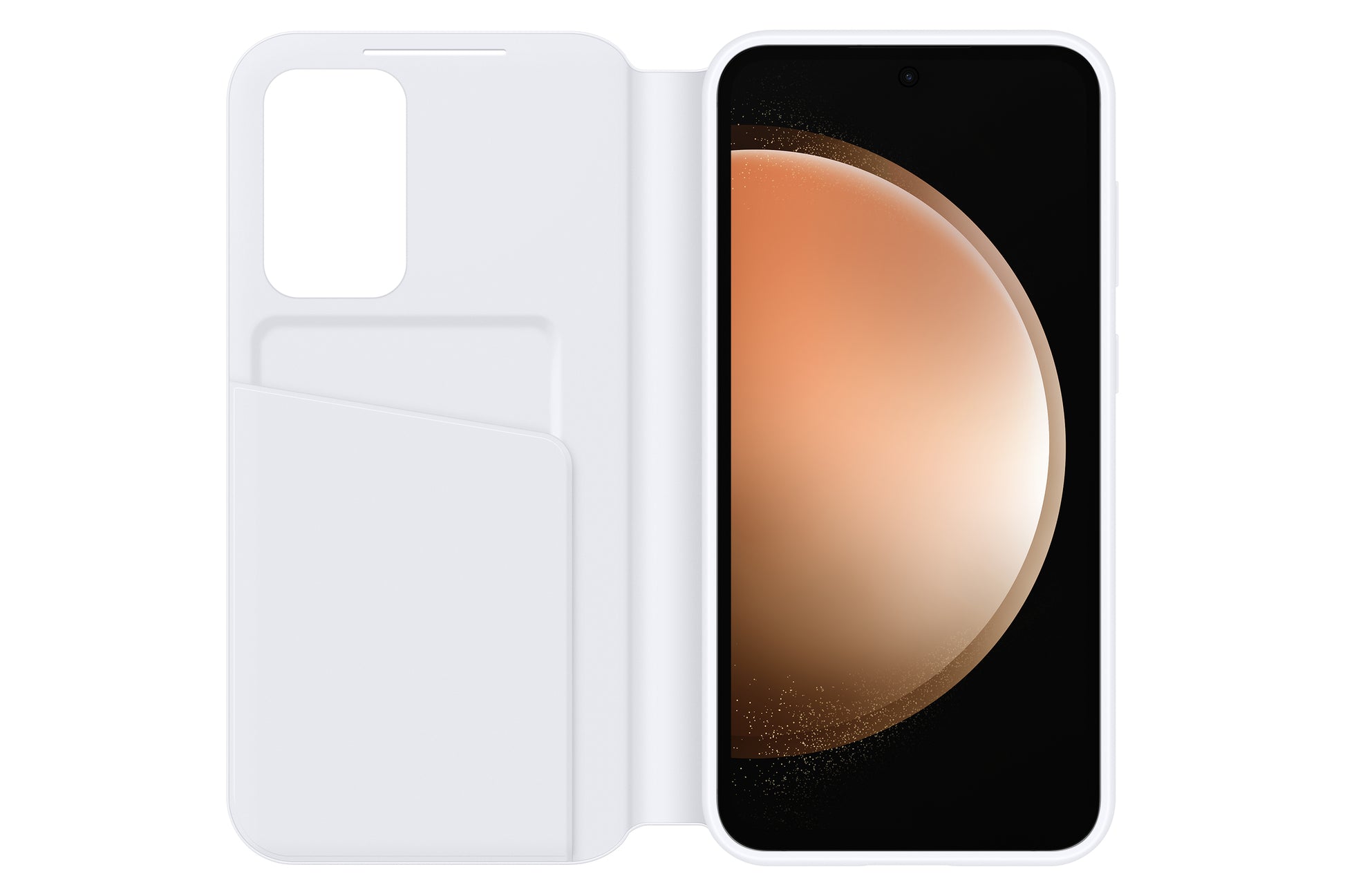 Samsung Booklet-Hülle – für Samsung Galaxy S23 FE – weiss – mit Kartenfach