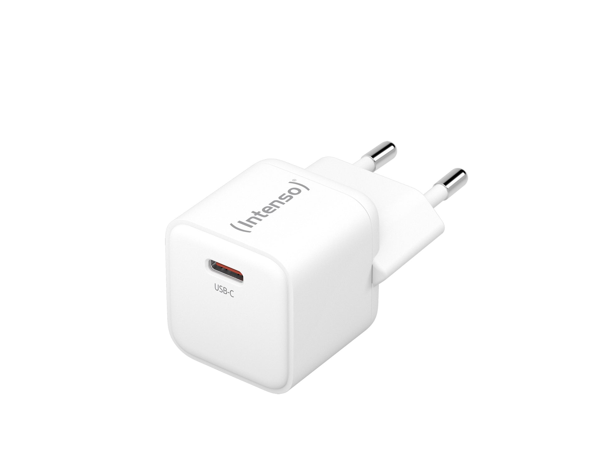 Intenso W30C (7803022) USB-Ladegerät 30 W – USB-C×1, PD, GaN, EU-Stecker (Typ C) – Weiss