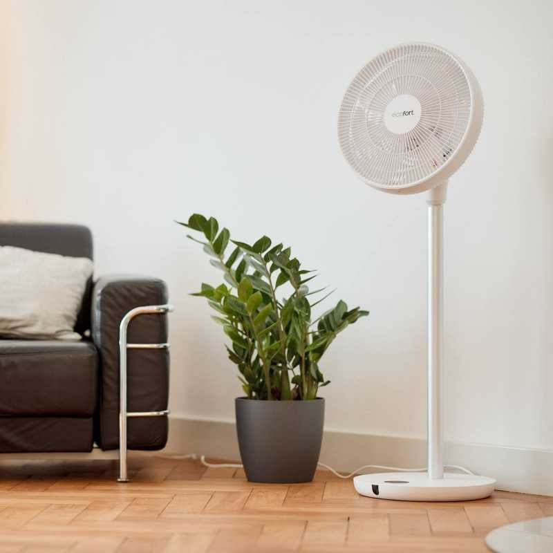Ecofort Standventilator ecoQ SilentAir Grande – 13 Stufen, oszillierend, Timer, Fernbedienung, 28 W, 58 dB(A)