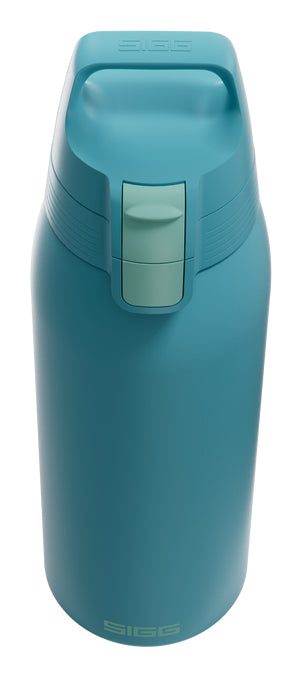 SIGG Shield One Kindertrinkflasche 1 l – Druckknopfdeckel, BPA-frei, Edelstahl