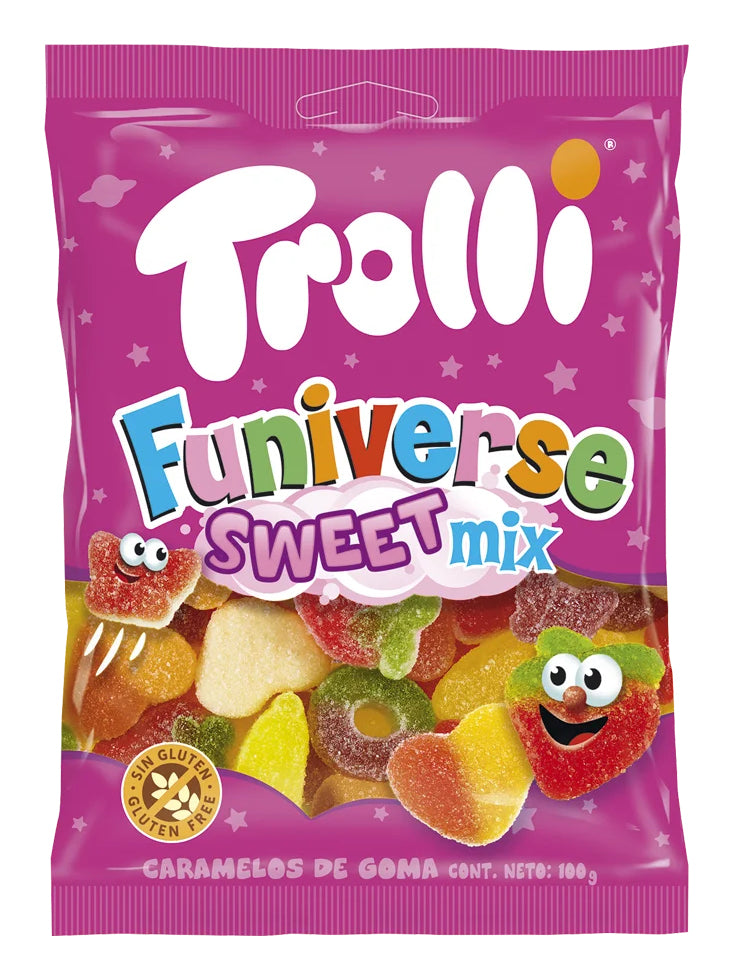 Trolli Funiverse Sweet Mix Gummibonbons – Früchte – 100 g