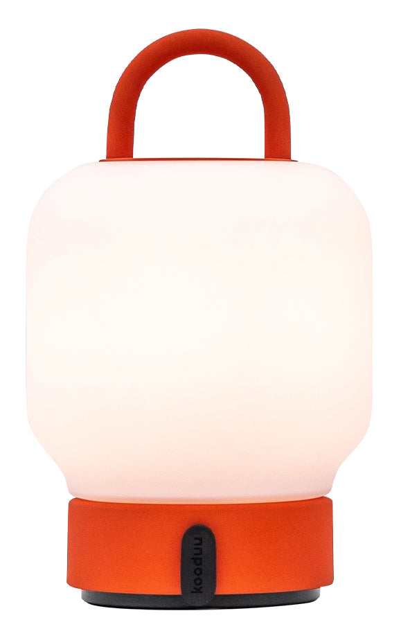 Kooduu Tischleuchte LOOME – LED 1 W, 101 lm, 2700 K, dimmbar, Akkubetrieb, USB, Tragegriff – Orange