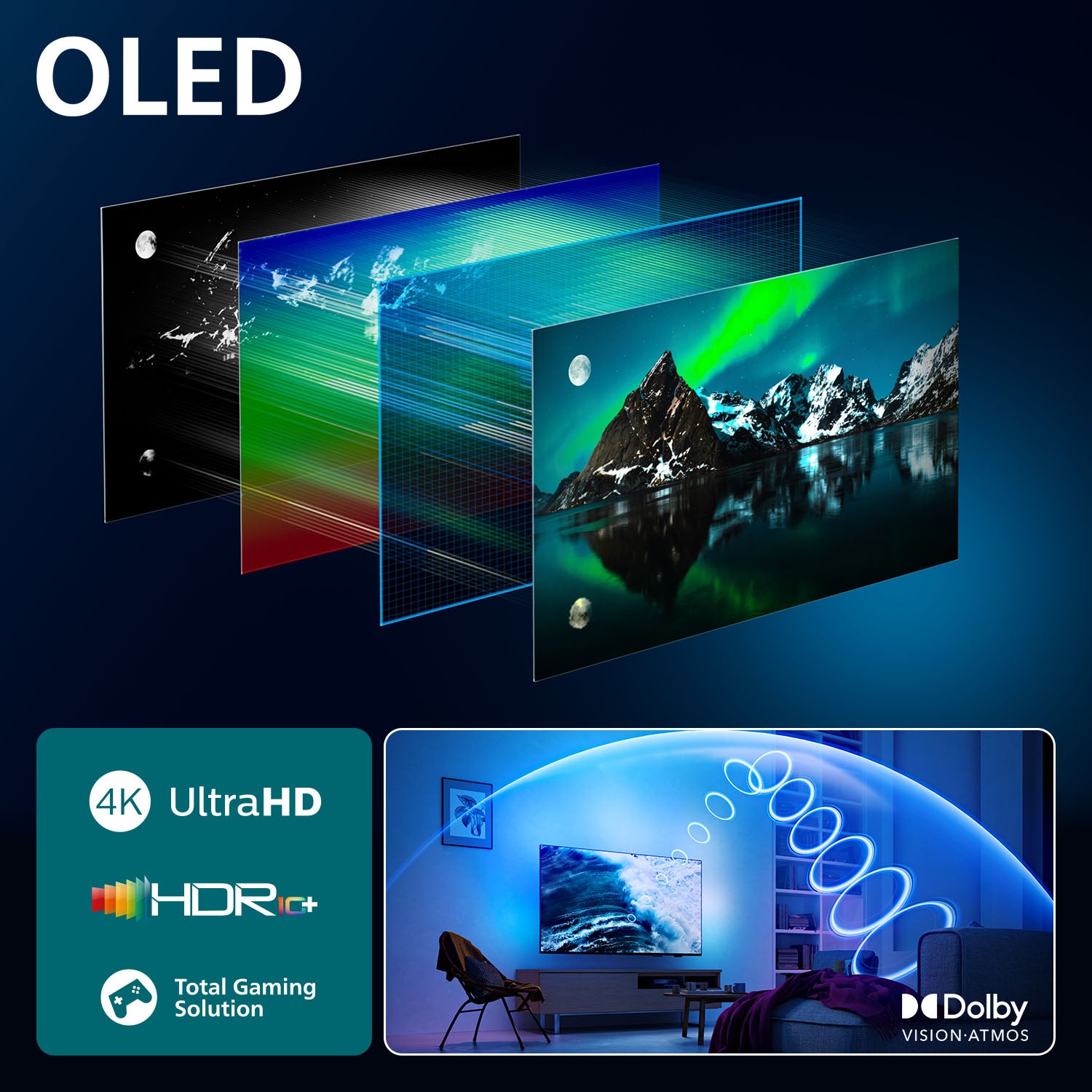 Philips 77OLED760/12 – 77" OLED UHD 4K, Titan OS, Ambilight (2025)