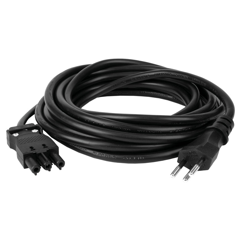 Steffen Verlängerungskabel – T12–GST18I3, 5 m, 3×1,5 mm², schwarz