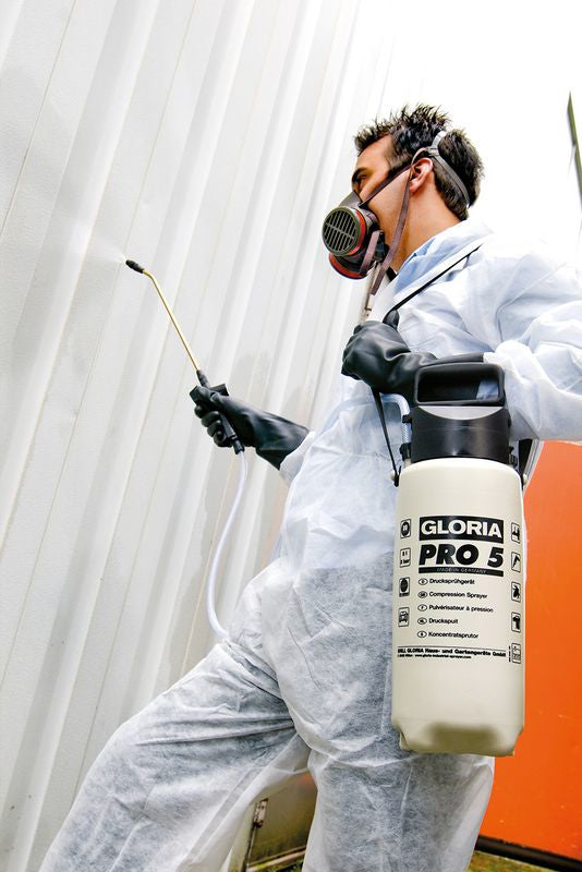 GLORIA Drucksprüher Pro 5 – 5 l – schwarz/weiss – Kunststoff