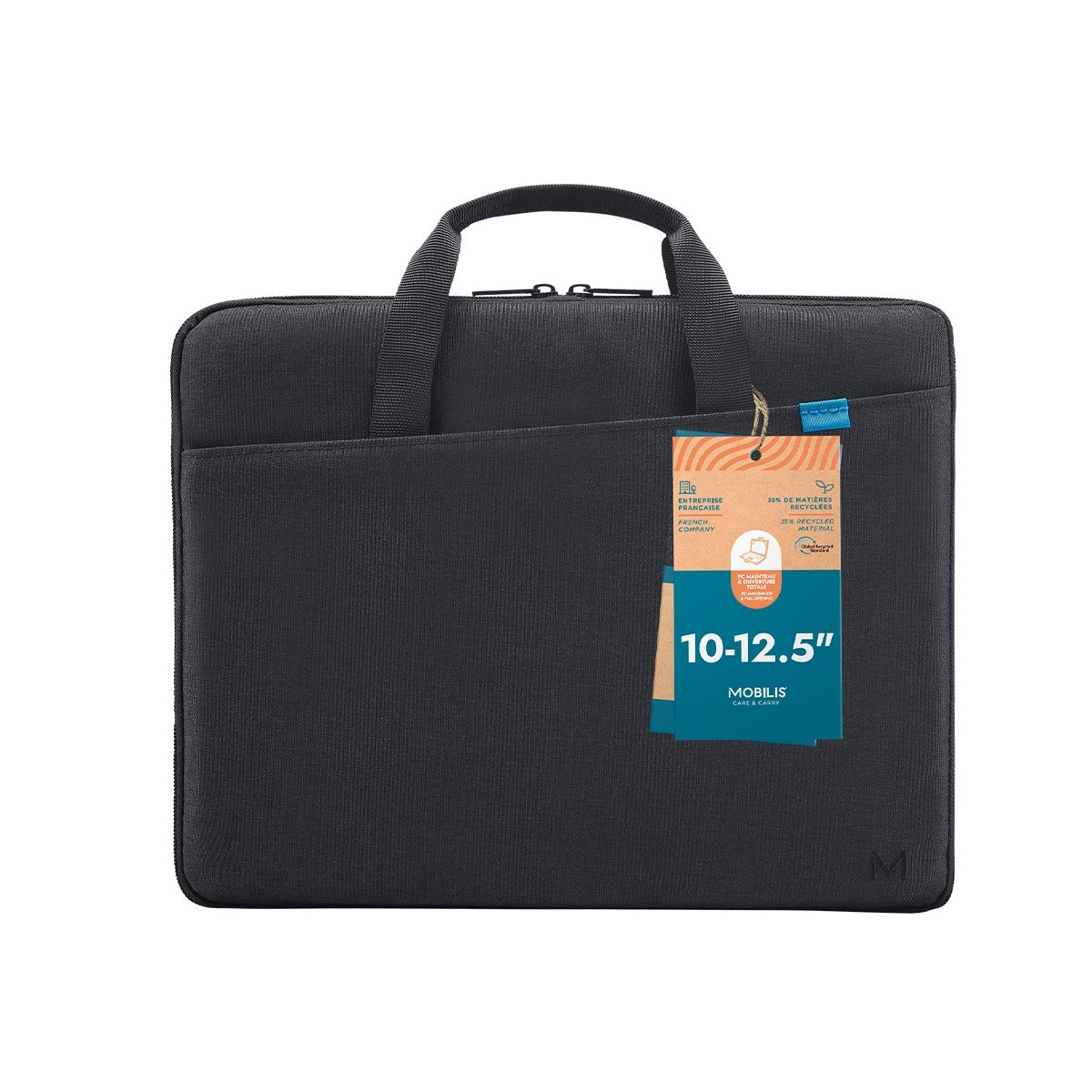 Mobilis Notebook-Schutzhülle für Notebooks bis 12,5" – Schwarz, 35% recyceltes Polyester (GRS)
