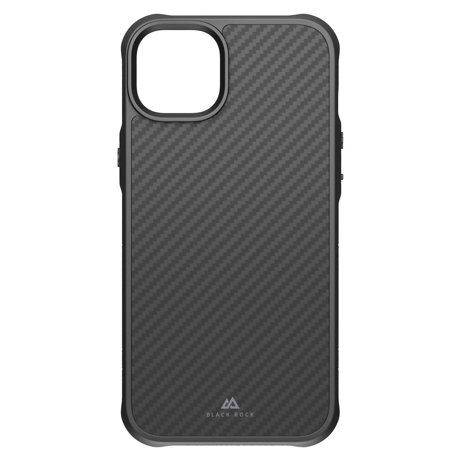 Black Rock Backcover – für Apple iPhone 14 Plus – schwarz – Karbonfaser