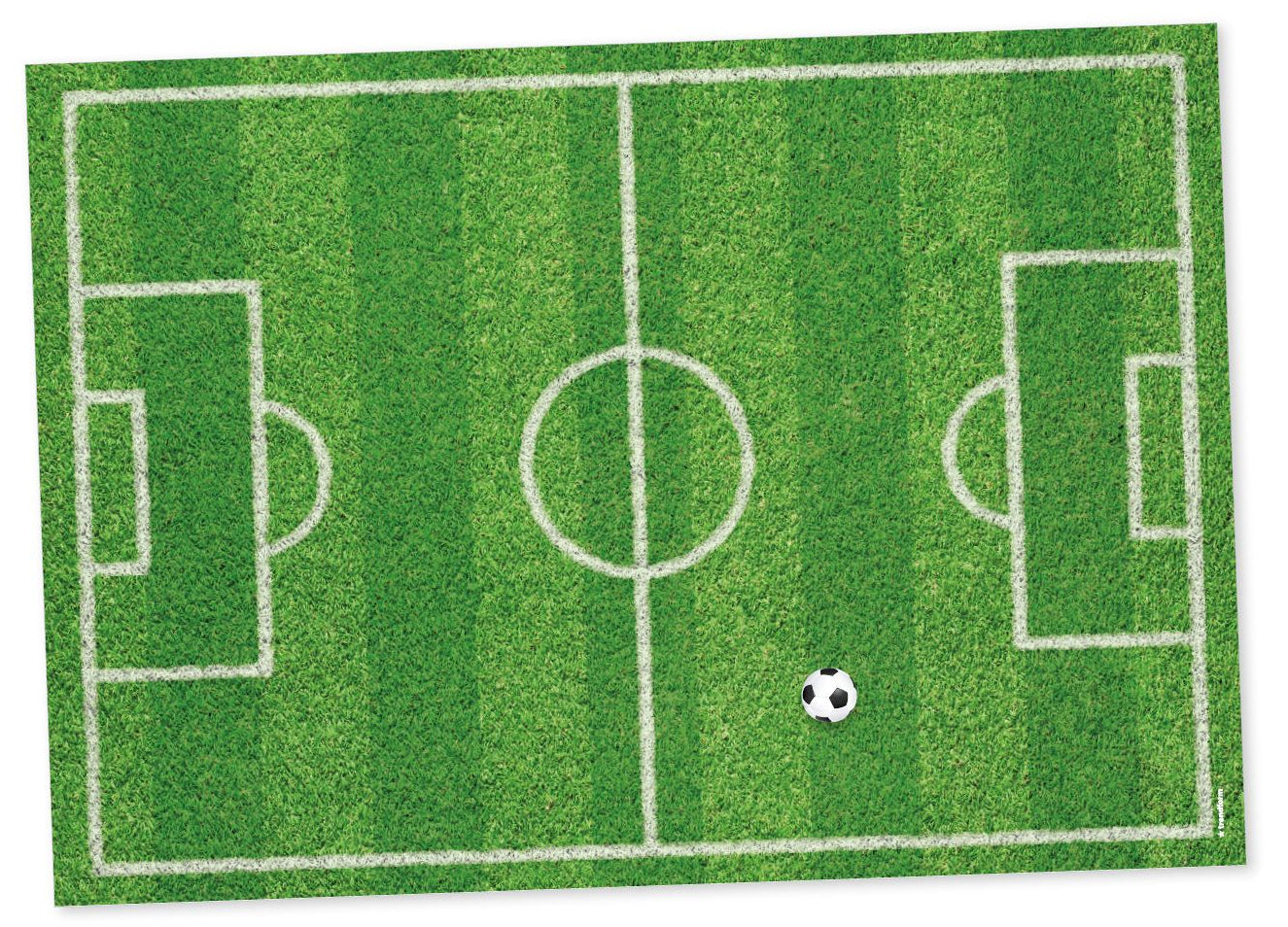 Trendform Tischset – Papier, Fussballmotiv, 42 × 29,7 cm