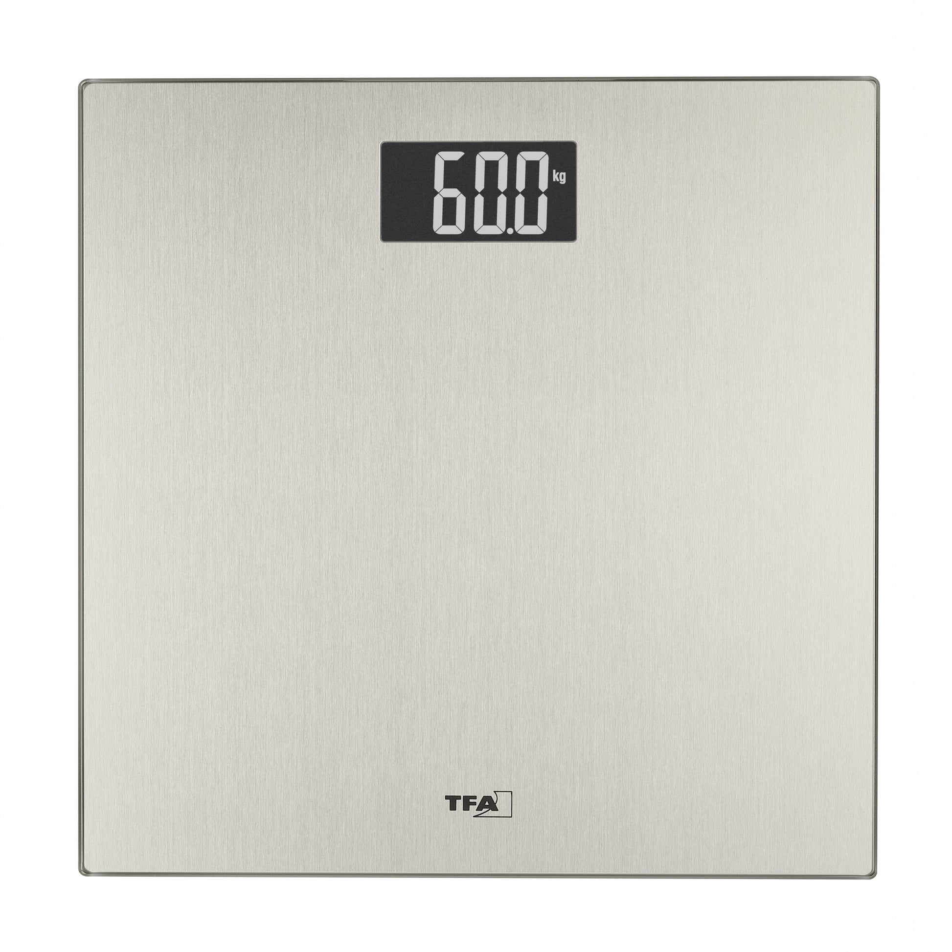 TFA-Dostmann Digitale Personenwaage STEP STEEL – 150 kg – silber