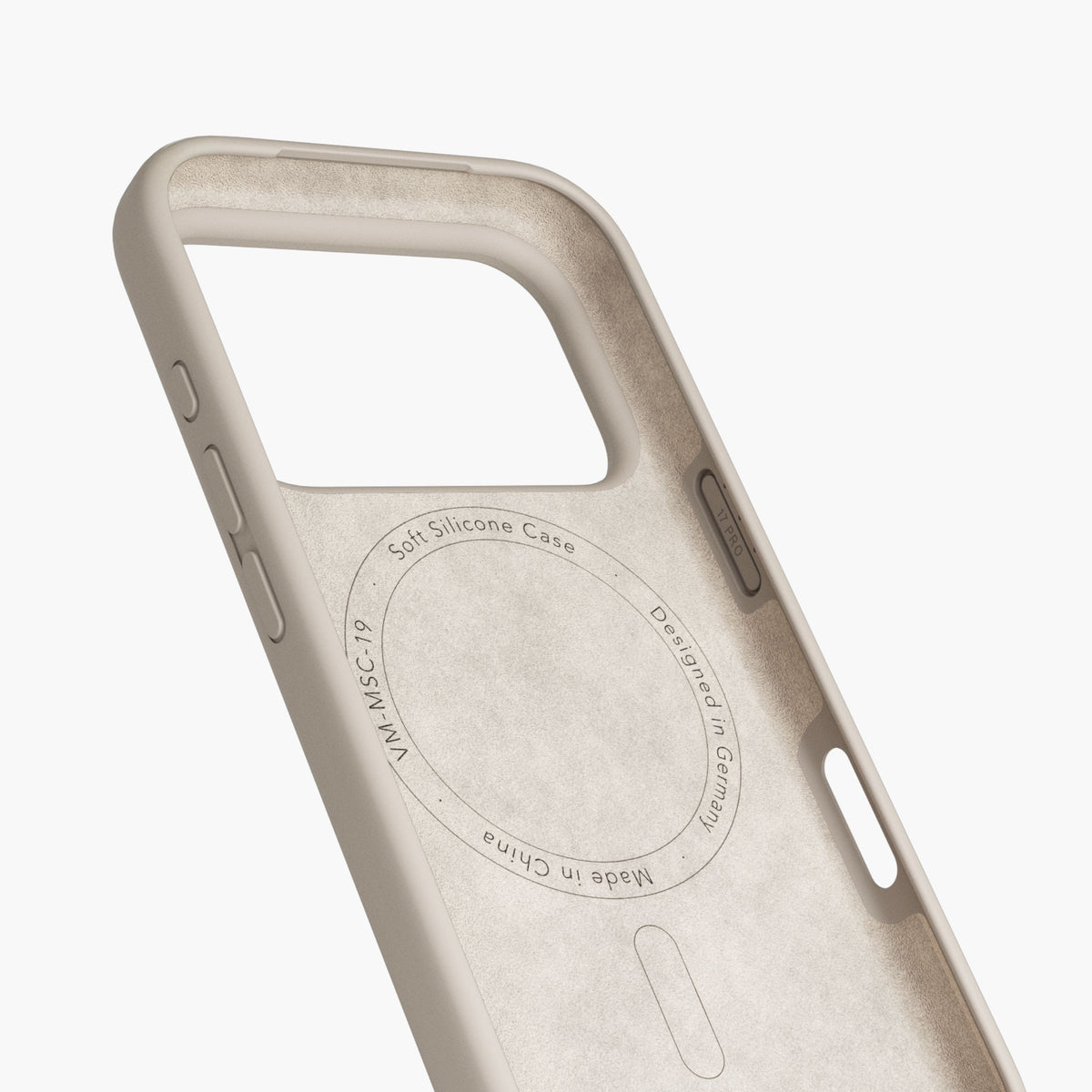 Vonmählen Backcover – für Apple iPhone 17 Pro Max – beige – Silikon – MagSafe-kompatibel