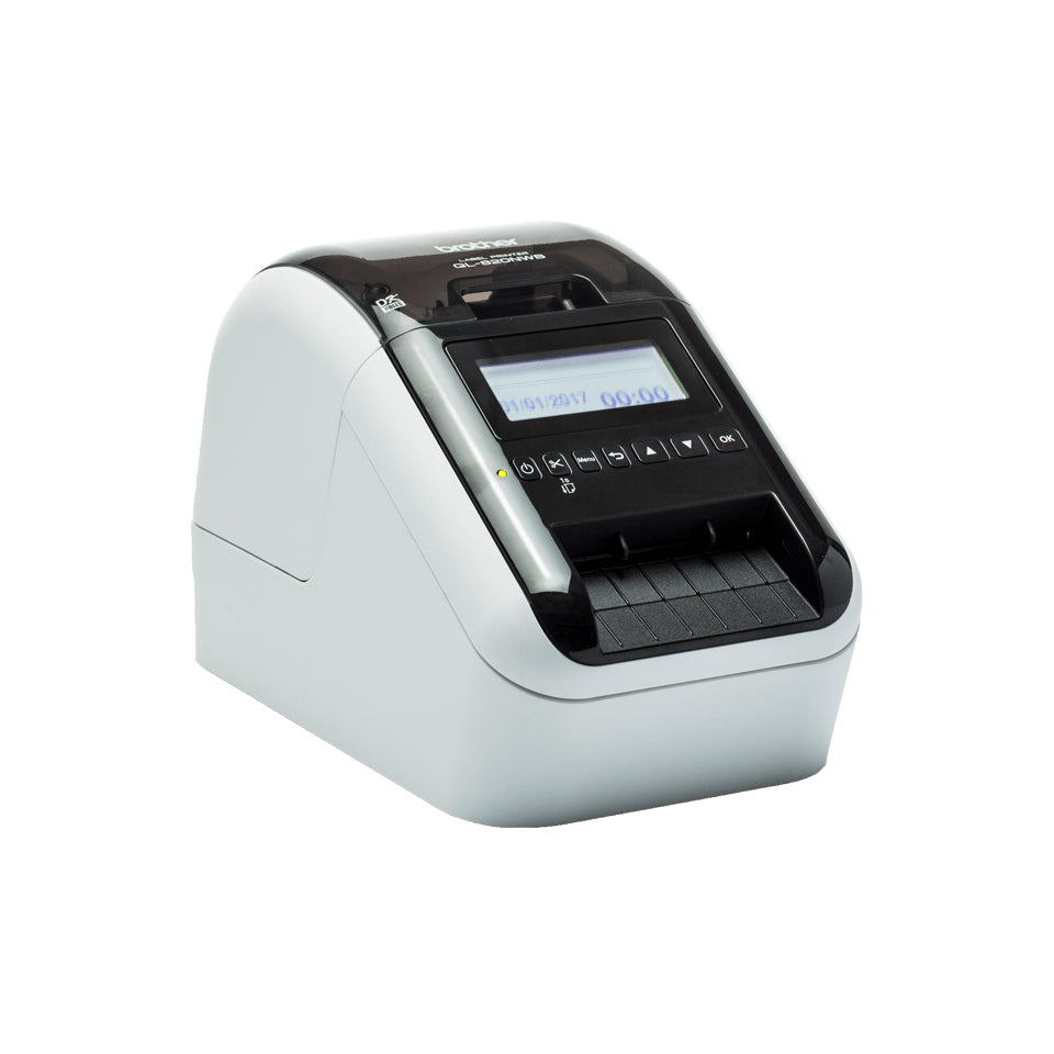 Brother DYMO LabelWriter QL-820NWB – Etikettendrucker, Thermodirekt, für DK-Rollen, WLAN, Bluetooth, 300 × 600 dpi