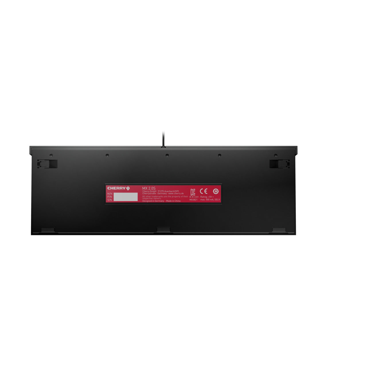 CHERRY MX 2.0S – Tastatur, kabelgebunden, UK-Layout (EN), mechanisch (Cherry MX Red), RGB-Beleuchtung