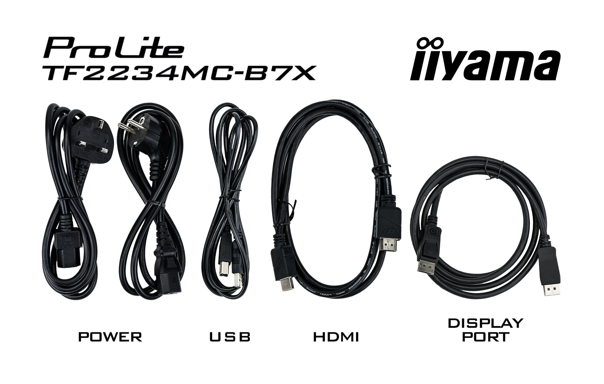 iiyama TF2234MC-B7X – Monitor, 21,5", 1920 × 1080 (Full HD), LED, Touch, 350 cd/m²