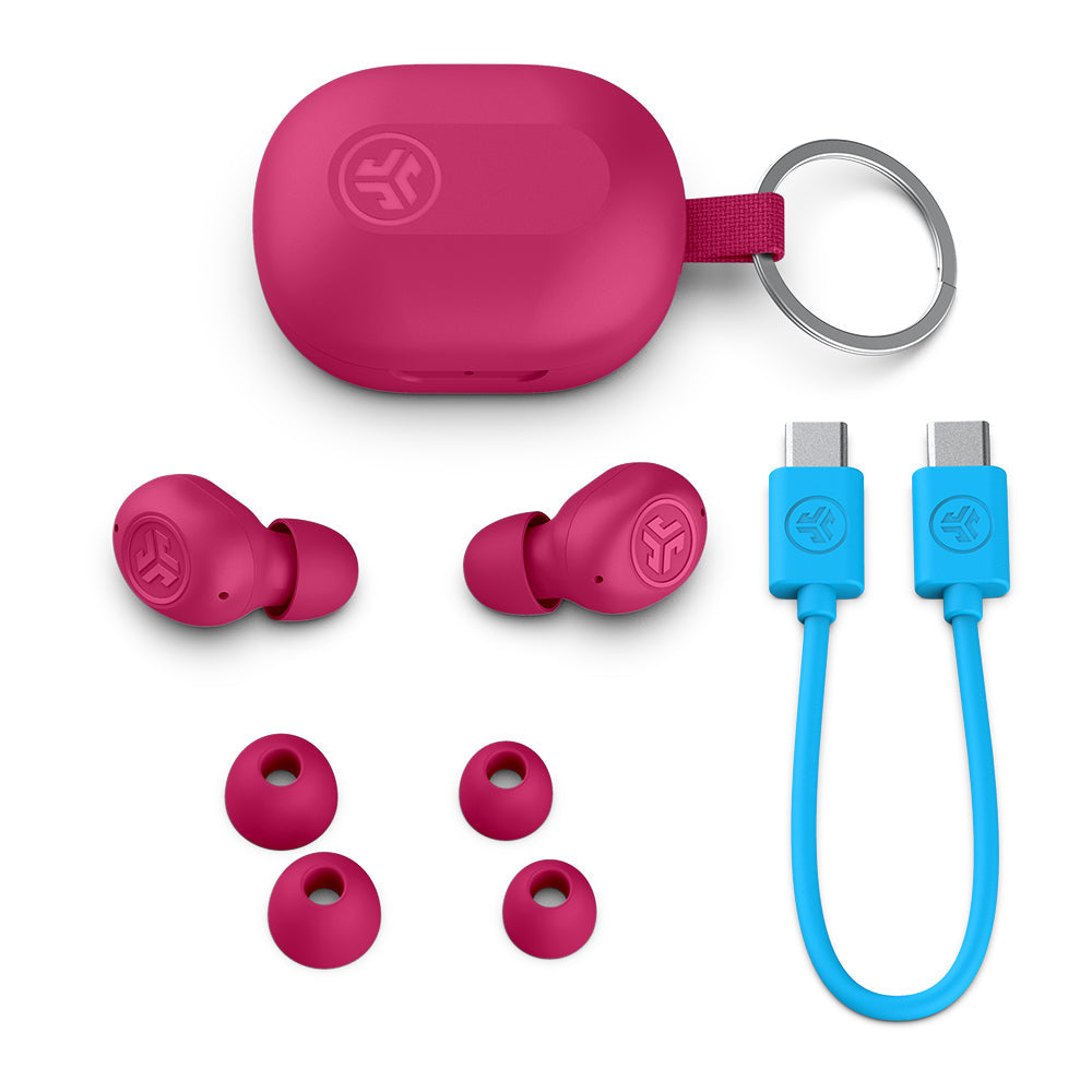 JLab JBuds Mini TWS In-Ear – Stereo, ANC, mit Ladecase, Pink, BT 5.3