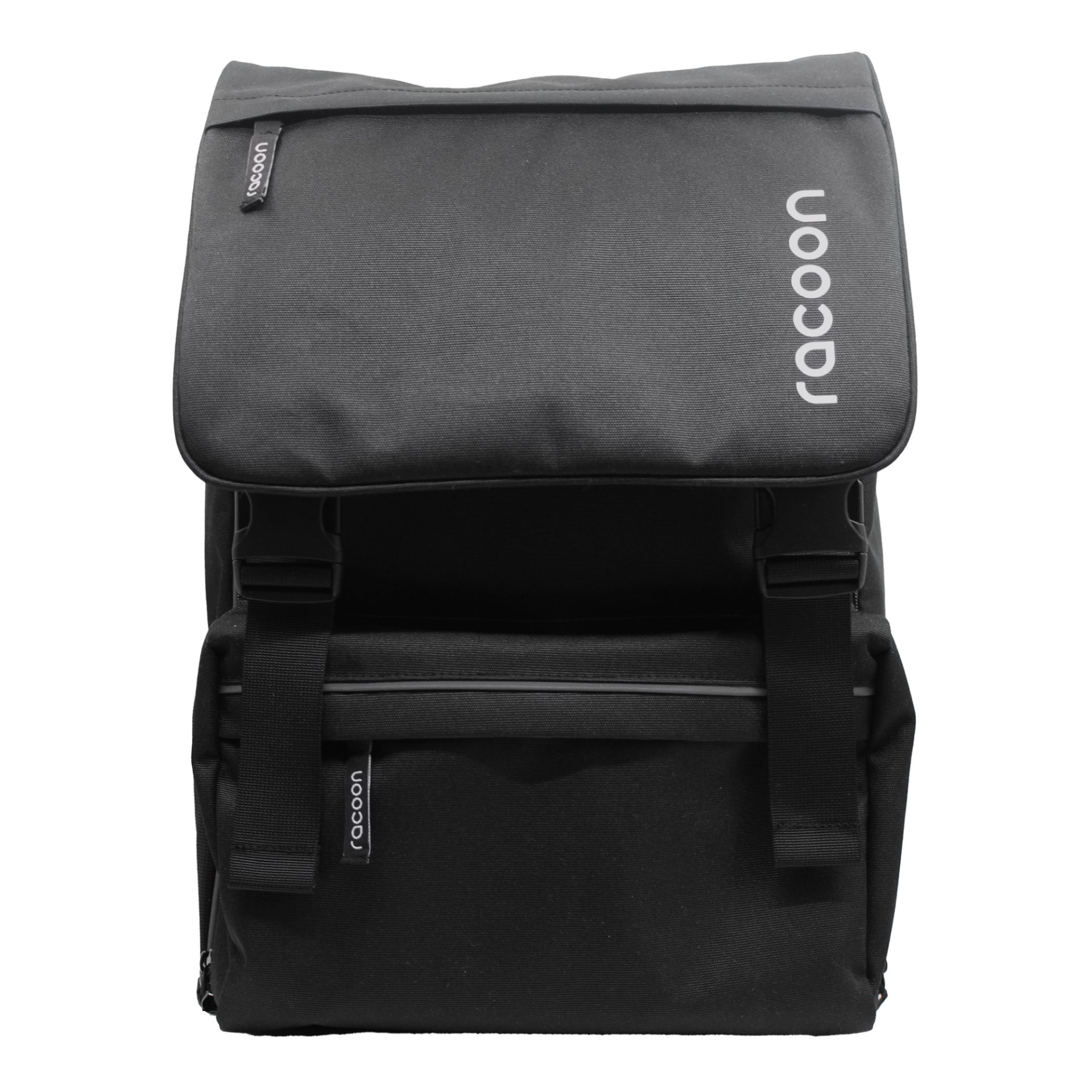 Racoon – Schulrucksack – Schwarz – Recyceltes PET – 33 × 44 × 20 cm