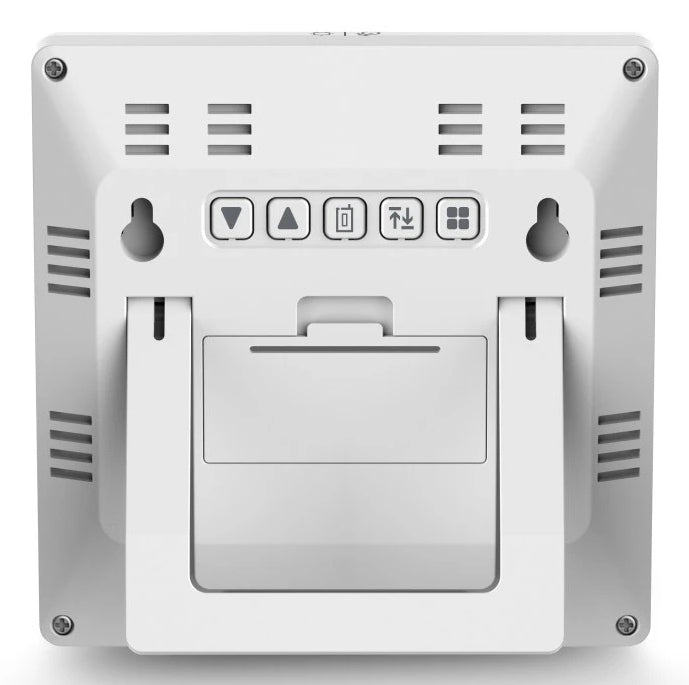 Hama Palawan – Wetterstation, innen/aussen, Hygrometer & Thermometer, inkl. Aussensensor – Weiss