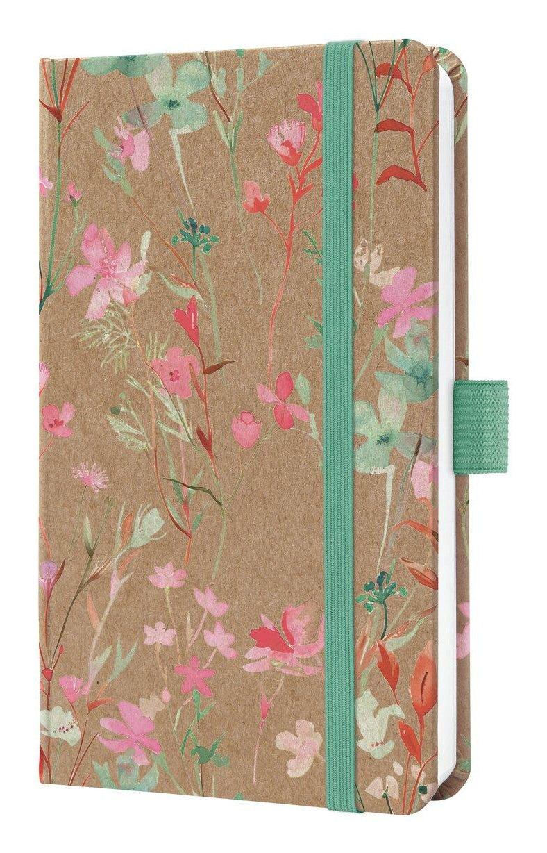 Sigel JOLIE Pure Agenda – 1 Woche/2 Seiten, gebunden, A6, 2026, Green Floral Serenity, FSC