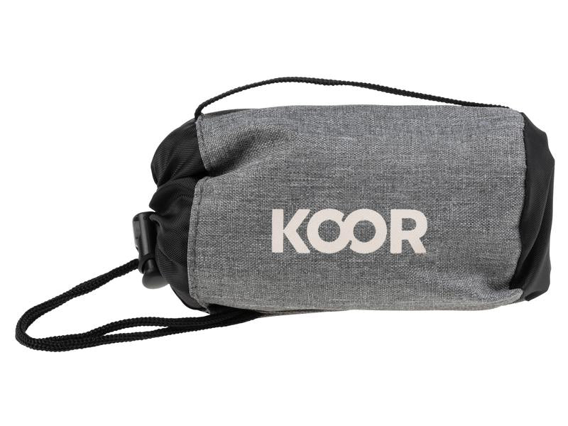 KOOR Reisekissen – aufblasbar, faltbar – 310×110×360 mm – Blau – Gummi