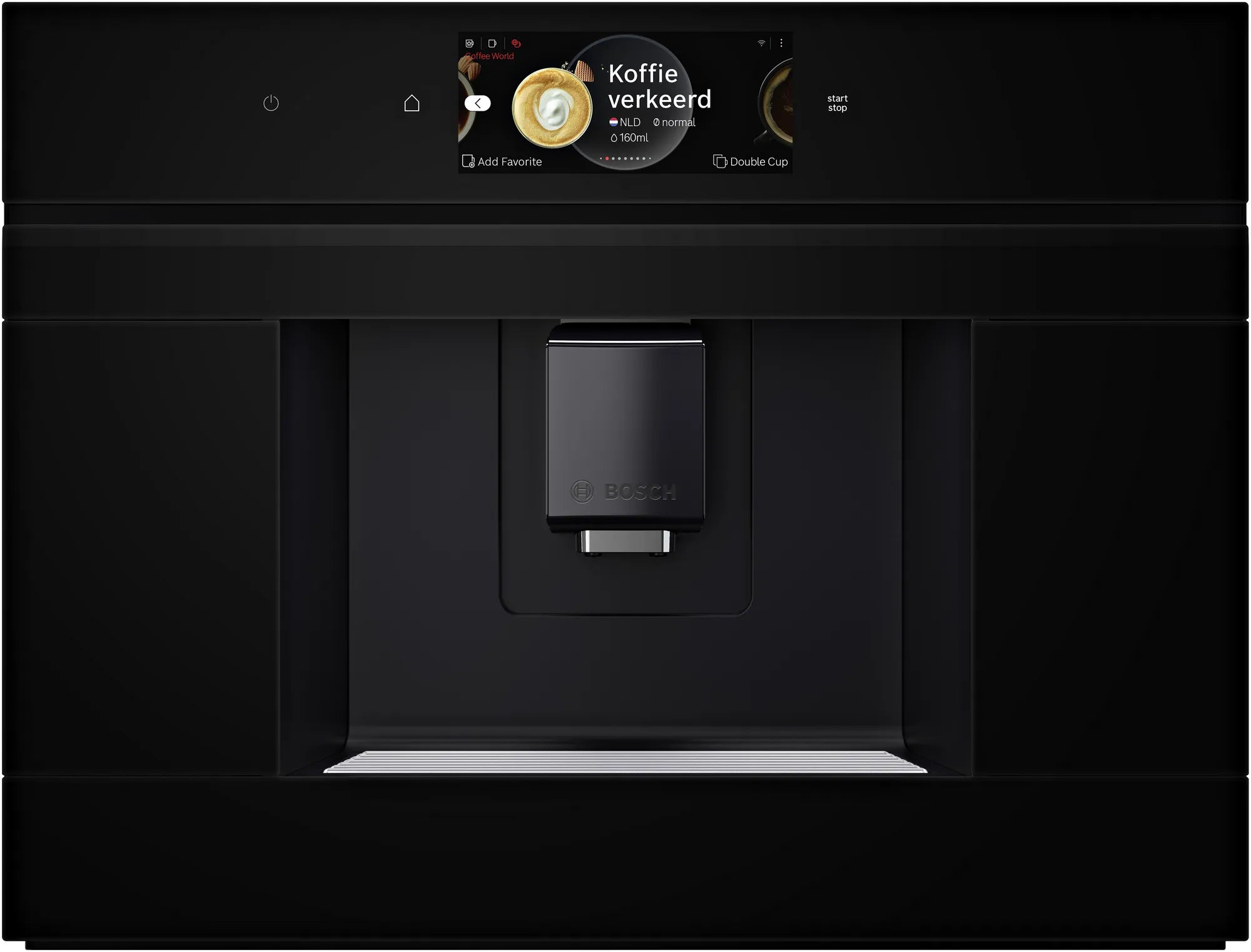 Bosch Serie 8 CTL7181B0 Einbau-Kaffeemaschine – 2,4 l, 500 g Bohnenbehälter, Milchtank 0,5 l, schwarz