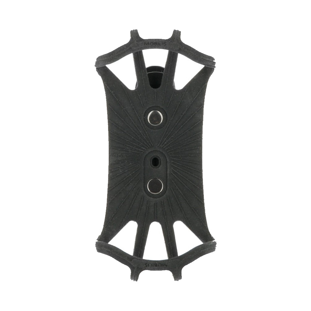 Mobilis 001359 – Gürtelclip, Silikon, drehbar 90° – für Gürtel – Schwarz