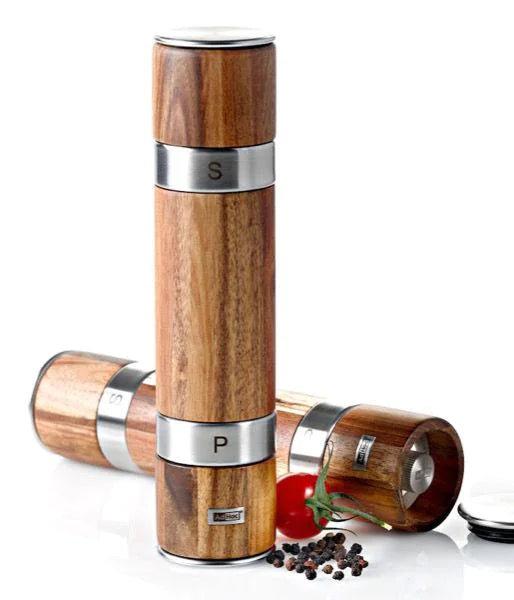 AdHoc AHM-MP90 – Salz-/Pfeffermühle Ø 5,5 × 21 cm, Holz, Braun