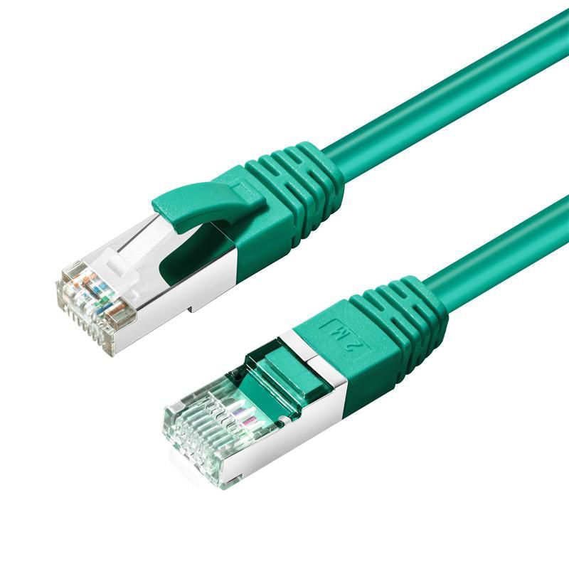 Microconnect Patchkabel – Cat6a S/FTP, 20 m, Grün, LSZH, RJ-45