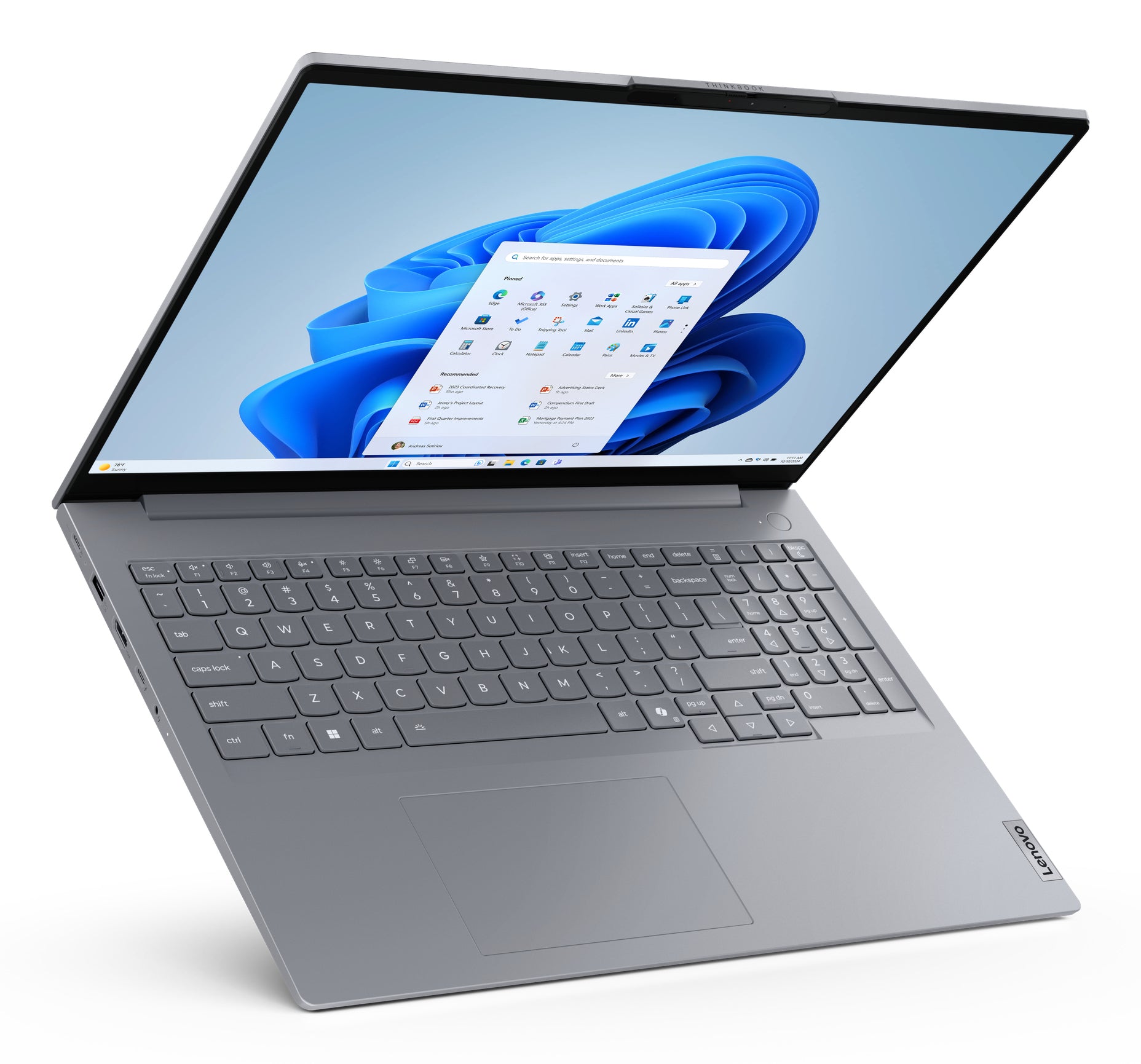 Lenovo ThinkBook 16 G8 Laptop – Wi‑Fi, Ethernet, Bluetooth – Netzstrom 100–240 V