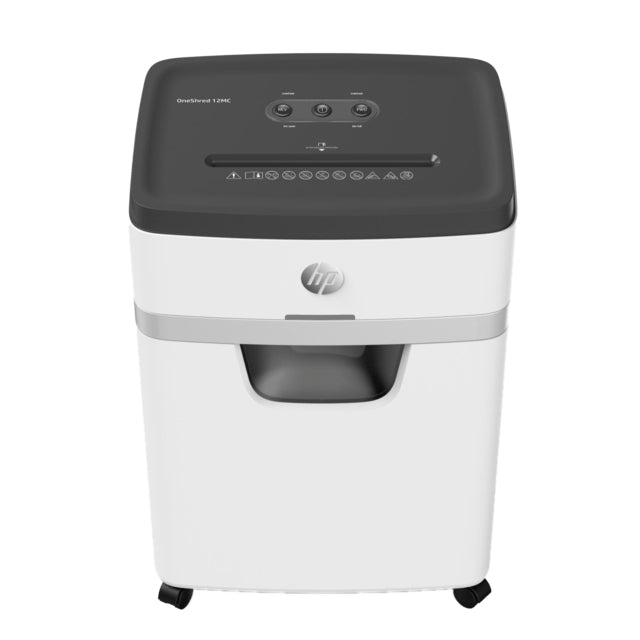 HP OneShred 12MC – Aktenvernichter, DIN P-5, Mikroschnitt 2 × 15 mm, 12 Blatt, 25 l