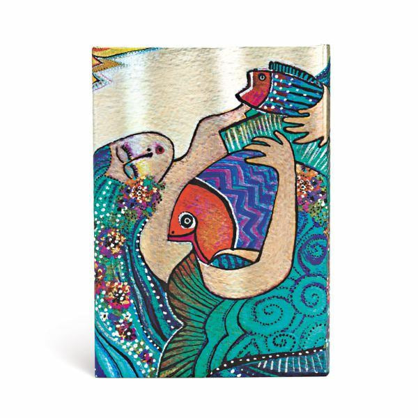 Paperblanks Notizbuch – 130 × 180 mm – liniert – Hardcover, Einstecktasche, Leseband, mehrfarbig, FSC