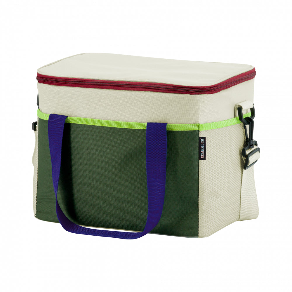 REMEMBER Kühltasche Bruno – mit verstellbarem Schultergurt – 16 l – dunkelgrün – Polyester – 1 Stk.