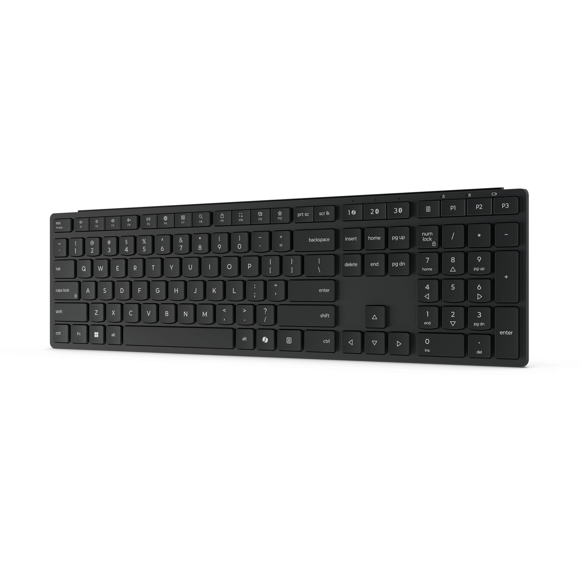 Lenovo Keyboard Home/Office RF – Tastatur – Membran – Bluetooth & 2,4 GHz (USB-A Empfänger) – Schwarz