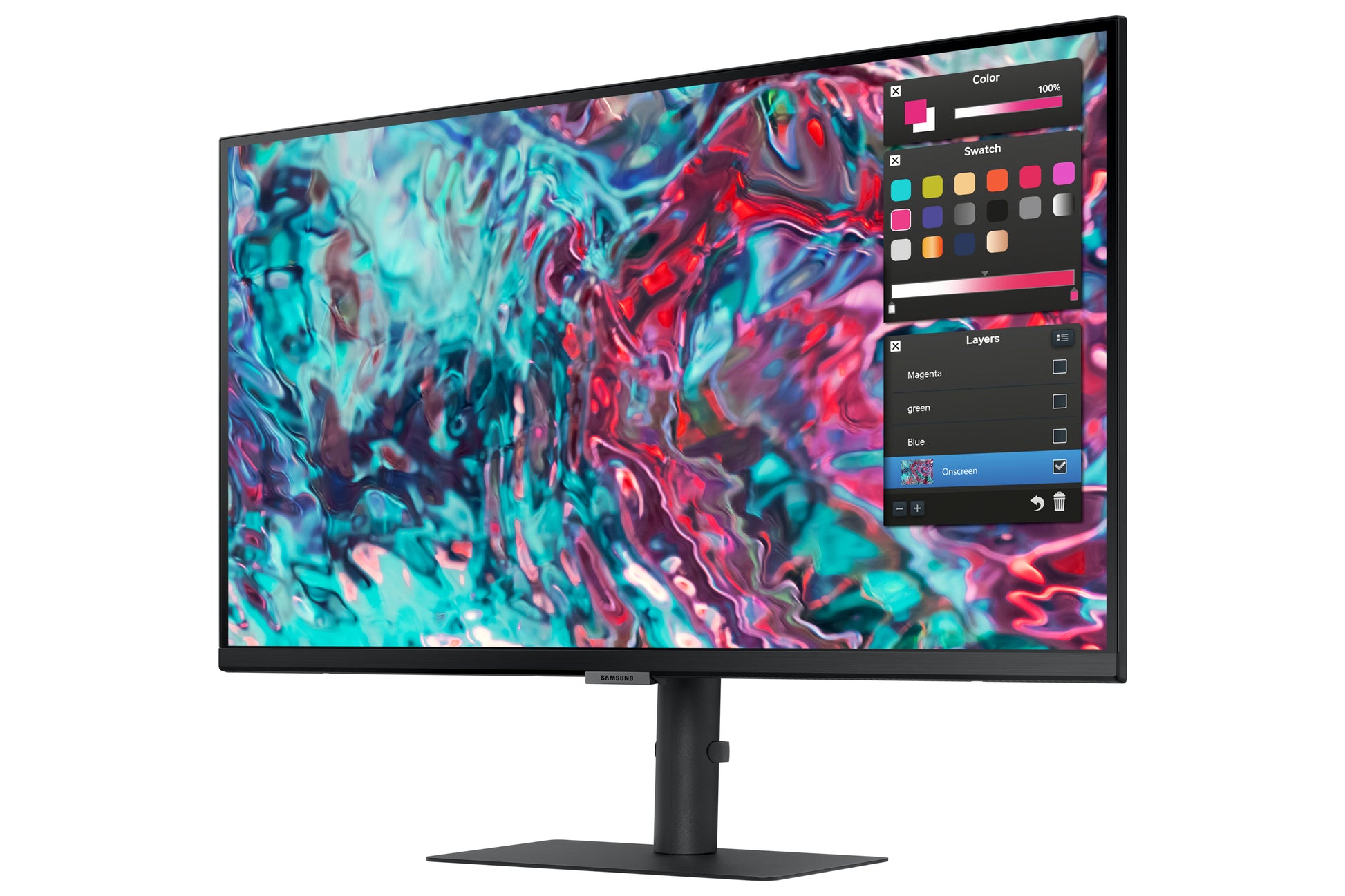 Samsung S27B800TGU – Monitor, 27", 3840 × 2160 (UHD 4K), IPS, 60 Hz, 350 cd/m², Schwarz