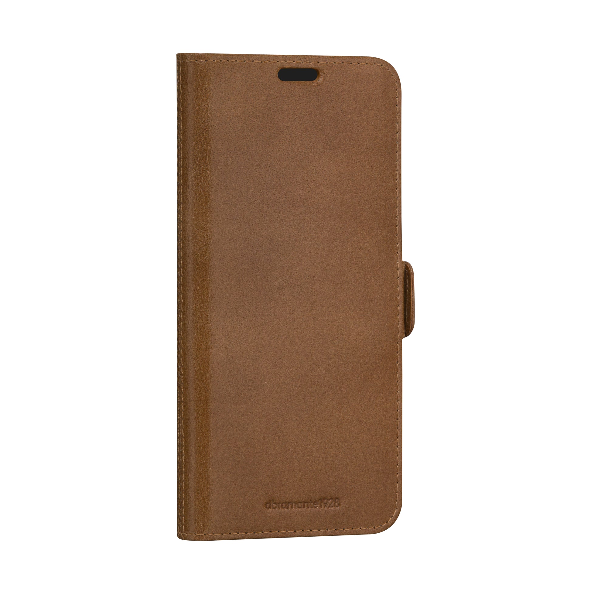 dbramante1928 Copenhagen Wallethülle – für Samsung Galaxy A55 5G, mit Ständer, 3 Kartenfächer, Leder, Braun