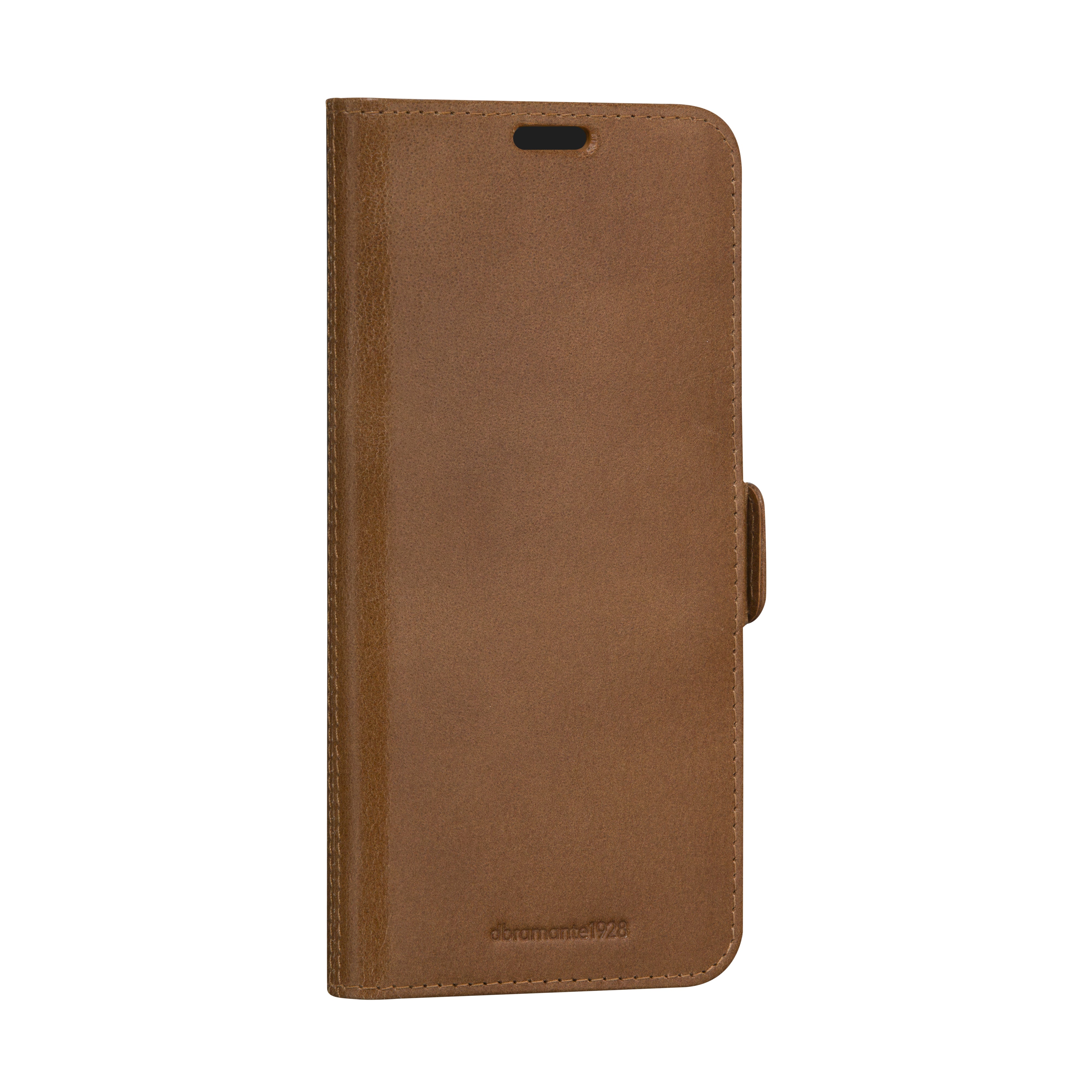 dbramante1928 Copenhagen Wallethülle – für Samsung Galaxy A55 5G, mit Ständer, 3 Kartenfächer, Leder, Braun